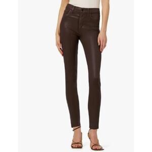 Joe's Jeans The Charlie High-Rise Skinny Ankle Jean Brown Coated 30 Pants